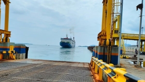 Kapal Feri Kandas Telah Sandar di Pelabuhan Bakauheni