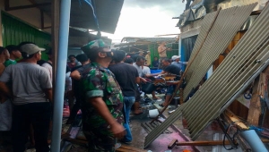 Kebakaran Pasar Way Jepara Lampung Timur