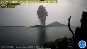 Gunung Anak Krakatau Erupsi Lagi