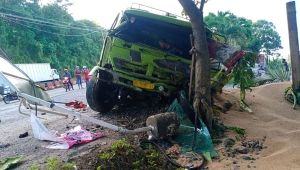 Kecelakaan truk di Tarahan Lampung Selatan
