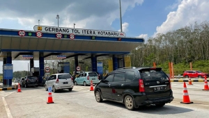 Gerbang Tol Itera Kota Baru Ruas Tol Bakauheni-Terbanggi Besar Lampung