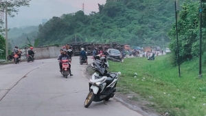 Kecelakaan Jalan Sutami Lampung
