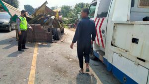 Truk tabrakan di Lampung Selatan