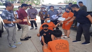 Reka ulang pembunuhan pengsuaha di Lampung Tengah