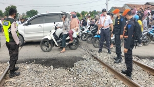 Siswi SMP Bandar Lampung Tertabrak Kereta