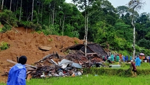 Longsor Pesisir Barat Lampung