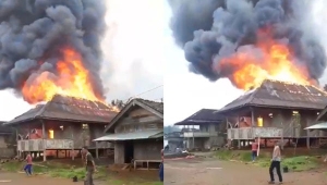Kebakaran rumah di Tanggamus Lampung