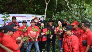 Kader PDIP Lampung tanam bibit pohon
