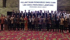 Pelantikan pengurus SMSI Lampung dan LBH SMSI Lampung 2022-2027