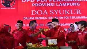 Peringatan HUT ke-50 PDIP di Lampung