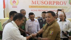 Gubernur Lampung Arinal Djunaidi Jadi Ketua KONI Lampung
