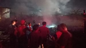 Kebakaran di PKOR Way Halim Bandar Lampung
