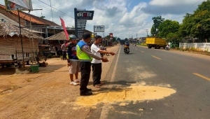 Kecelakaan di Jalan Sutami Bandar Sribhawono Lampung Timur