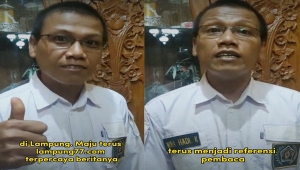 Ketua PWI Lampung Wirahadikusumah ucapkan selamat ulang tahun ke-4 Lampung77com