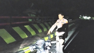 pencuri motor tewas kecelakaan di Tanggamus