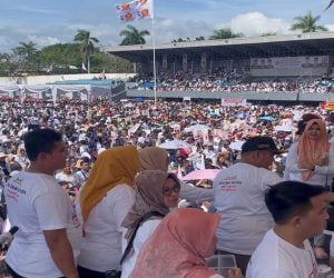 Puluhan ribu orang ikuti jalan sehat Gerindra Lampung