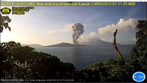 Gunung Anak Krakatau Erupsi