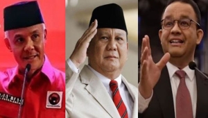 Ganjar Pranowo, Prabowo Subianto, Anies Baswedan