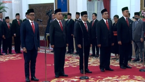 Pelantikan menteri dan wakil menteri baru Jokowi