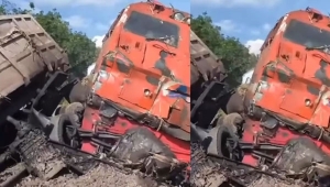 Tabrakan Kereta Api dan Truk di Lampung