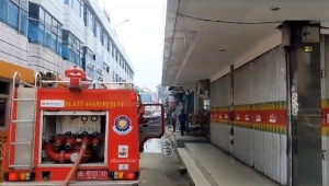 Ruko di Pasar Tengah Bandar Lampung Kebakaran