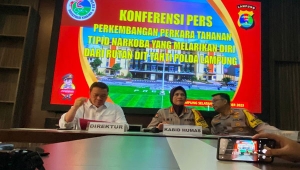 Polda Lampung tangkap 2 orang yang bantu tahanan kasus narkoba kabur