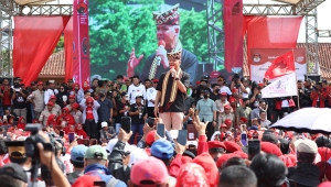 Ganjar kampanye di Lampung