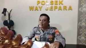 Kapolsek Way Jepara Polres Lampung Timur Iptu AE Siregar