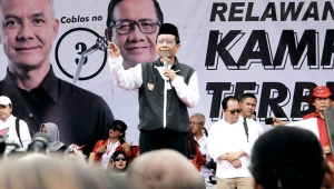 Mahfud MD kampanye di Lampung Timur