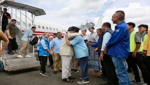 Prabowo disambut Ketua TKD Lampung Faisol Djausal