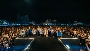 Konser Gebyar Indonesia Maju Prabowo-Gibran di Pringsewu