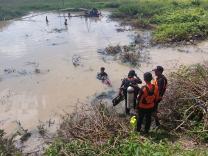 Warga tenggelam di embung Lampung Tengah