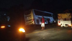 Pemotor Wanita Tewas Terlindas Bus Damri di Lampung Timur