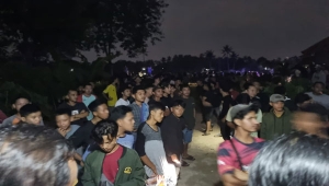 Jambret dihajar massa di Pringsewu