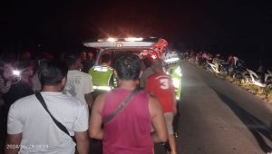 Kecelakaan Maut Truk dan Motor di Batanghari Lampung Timur