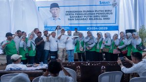Relawan Sahabat Putih Biru dan Sahabat Milenial dukung Rahmat Mirzani Djausal