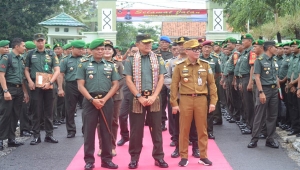 Danrem 043/Garuda Hitam Kunjungi Kodim 0427/Way Kanan