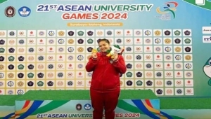 Pejudo Lampung Indah Permatasari Raih Emas di Asean University Games 2024
