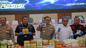 Polda Lampung Ungkap 4 Jaringan Besar Narkoba