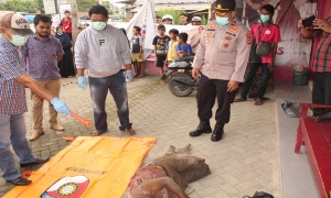 Seorang pria meninggal dunia di depan toko kosmetik Pringsewu