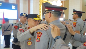 Kapolda Lampung Sertijab Sejumlah PJU dan 7 Kapolres