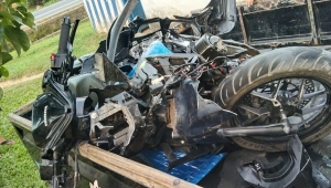 Kecelakaan maut motor Vario vs mobil di Lampung Timur