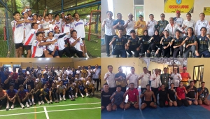 Pj Gubernur Lampung Samsudin Meninjau Latihan Atlet PON 2024