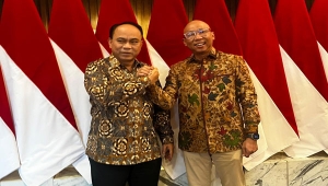 Rahmat Mirzani Djausal bertemu Menkominfo Budi Arie Setiadi