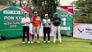 Atlet Golf Lampung di PON XXI 2024