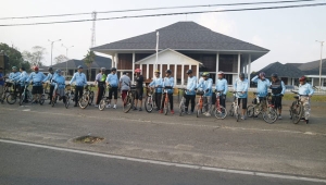 Tim LAN Gowes Bareng Saat Kunjungan ke Lampung