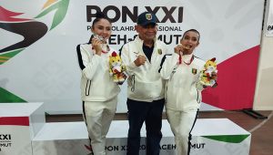 Atlet senam ritmik Lampung Tri Wahyuni dan Sutjiati K Narendra Raih Emas dan Perak Pertama Lampung di PON 2024