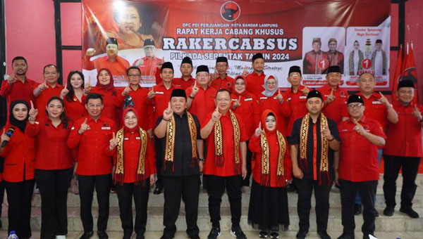 Rakercabsus PDIP Bandar Lampung