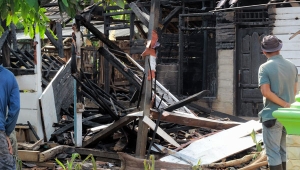 Rumah Warga Lampung Timur Hangus Terbakar
