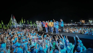 Kampanye akbar Mirza-Jihan dan Ela-Azwar di Lampung Timur